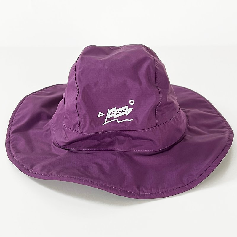 Lightweight waterproof bucket hat be good (purple) - หมวก - วัสดุกันนำ้ สีม่วง