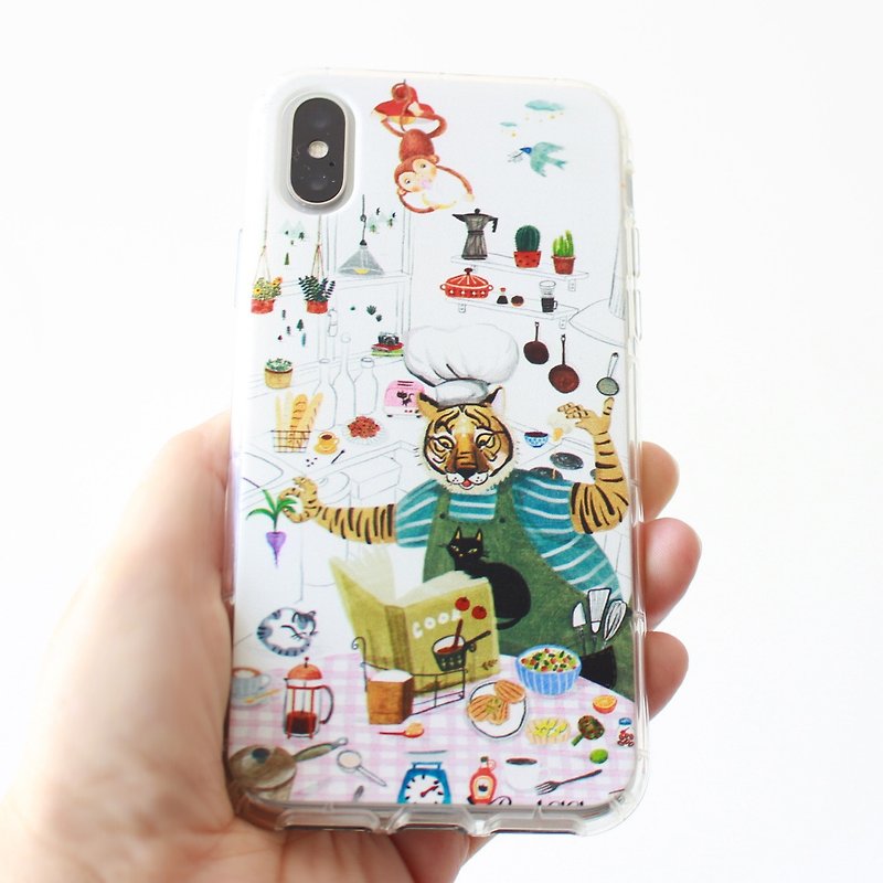Black Cat Prince phone case  iPhone Samsung HTC LG Sony - Phone Cases - Silicone White