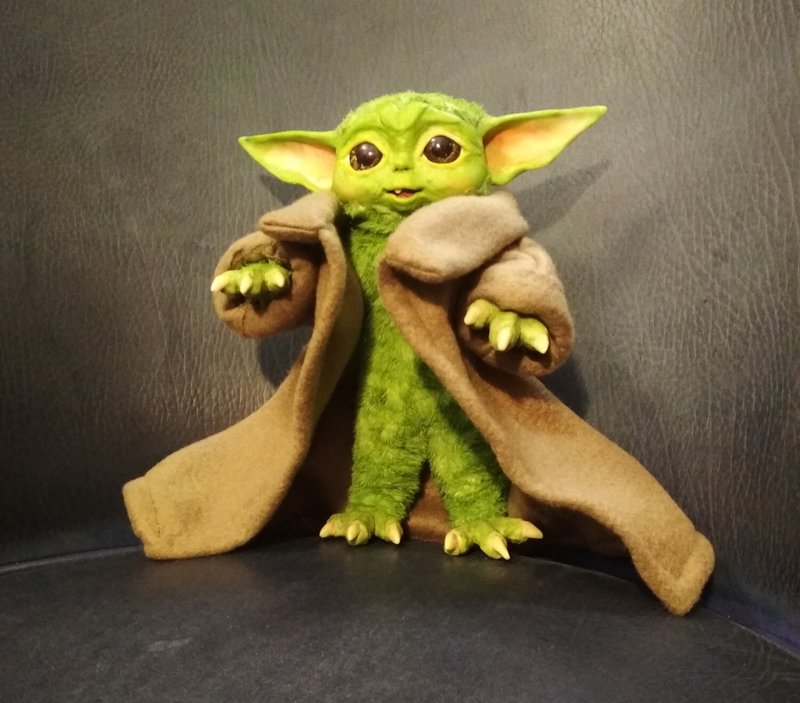 Baby Yoda Tooth Star wars stuffed artdoll poseable - Stuffed Dolls & Figurines - Other Man-Made Fibers Green