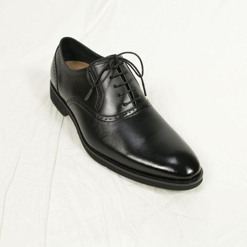 Oxford gentleman men's shoes/black/165E last - รองเท้าอ็อกฟอร์ดผู้ชาย - หนังแท้ สีดำ