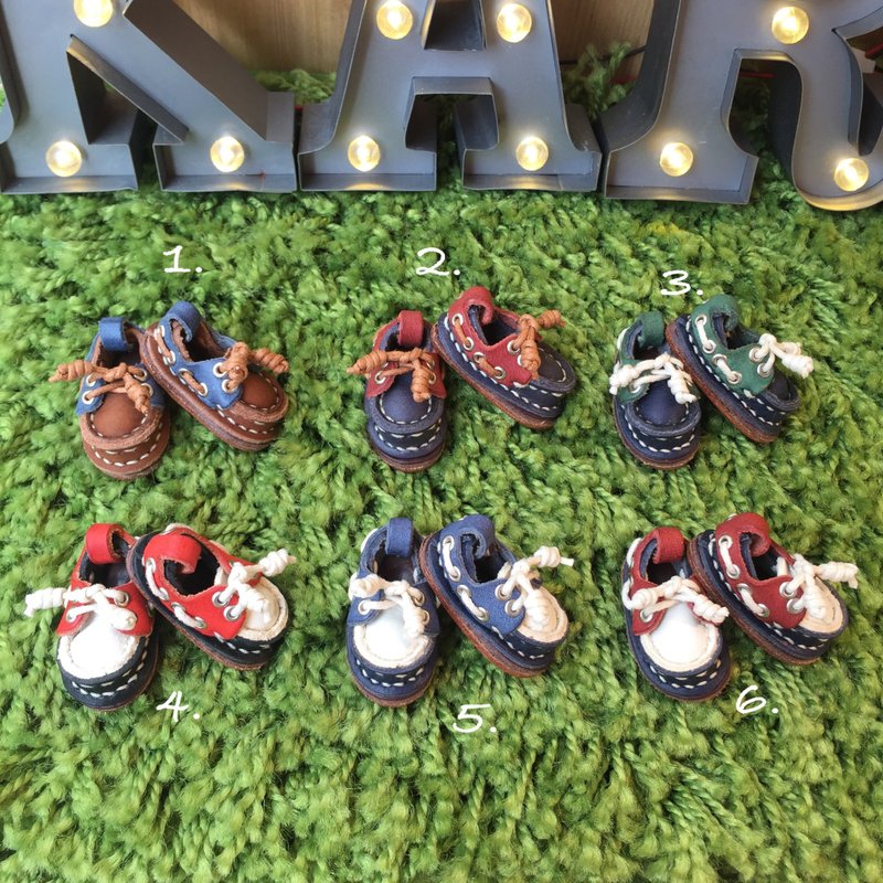 革小物-帆船鞋(Boat Shoes)-特色拼色系 - 項鍊 - 真皮 多色