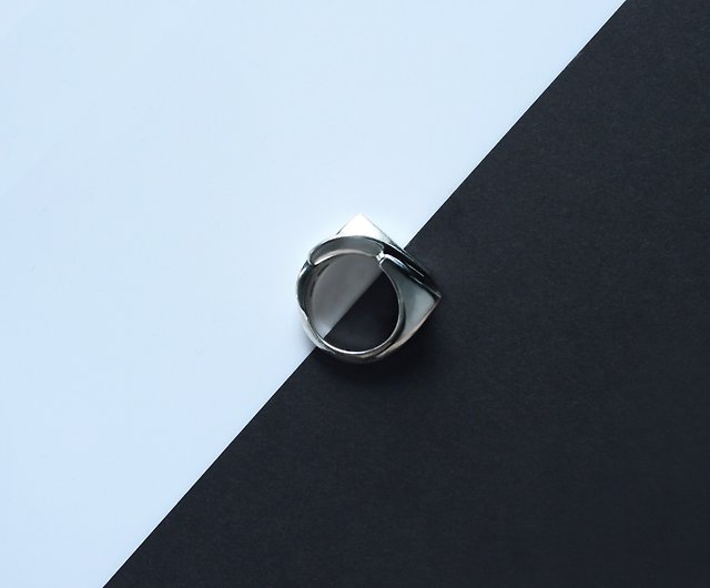 925 Silver Deconstructive Design Ring【Frankness Jewellery