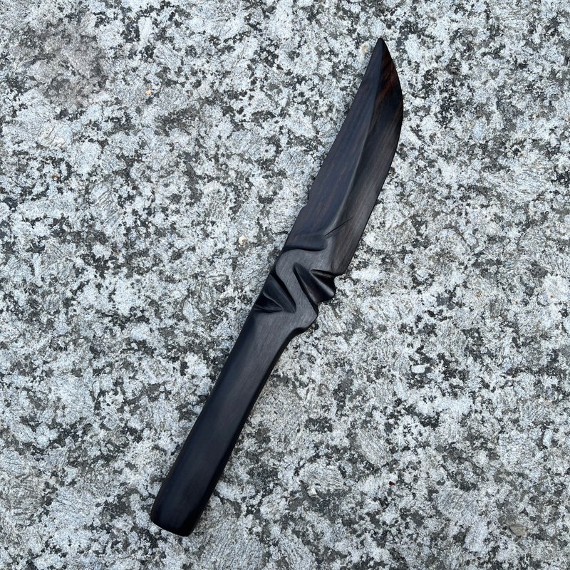 我販劍　妖刀　惑罭　藝術木刀　手工木劍　匕首　魔劍紙鎮 - 擺飾/家飾品 - 木頭 黑色