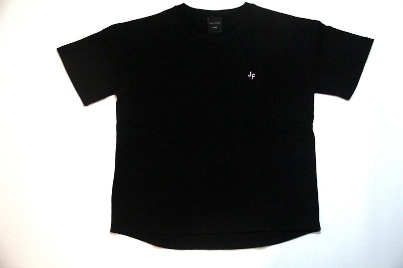 【Leapoffaith】LeapoffaithスローガンTシャツ - Tシャツ メンズ - コットン・麻 ブラック