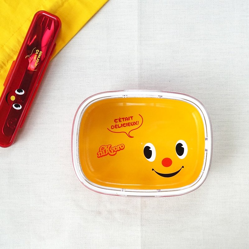 Nikyoro Kids Container Lunchbox 400ml Cute High Quality Bento Box Gift Japan - Lunch Boxes - Plastic Red