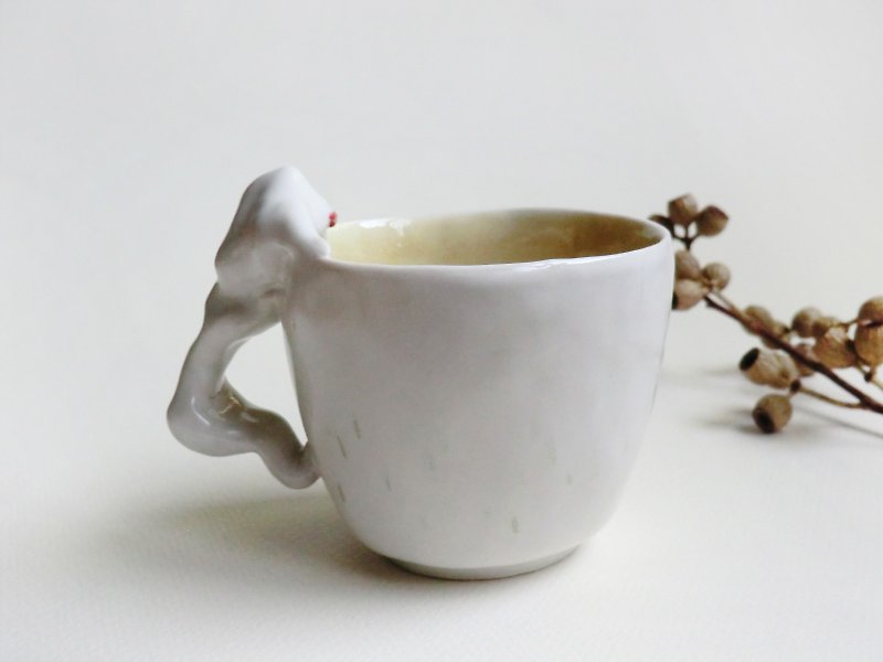 リトルモンスターコーヒーカップ - グラス・コップ - 磁器 ホワイト