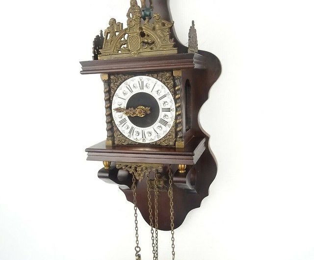 Zaanse Dutch Clock Vintage 8 day (Warmink WUBA Era) Shop Dutchantique4you - Clocks - Pinkoi