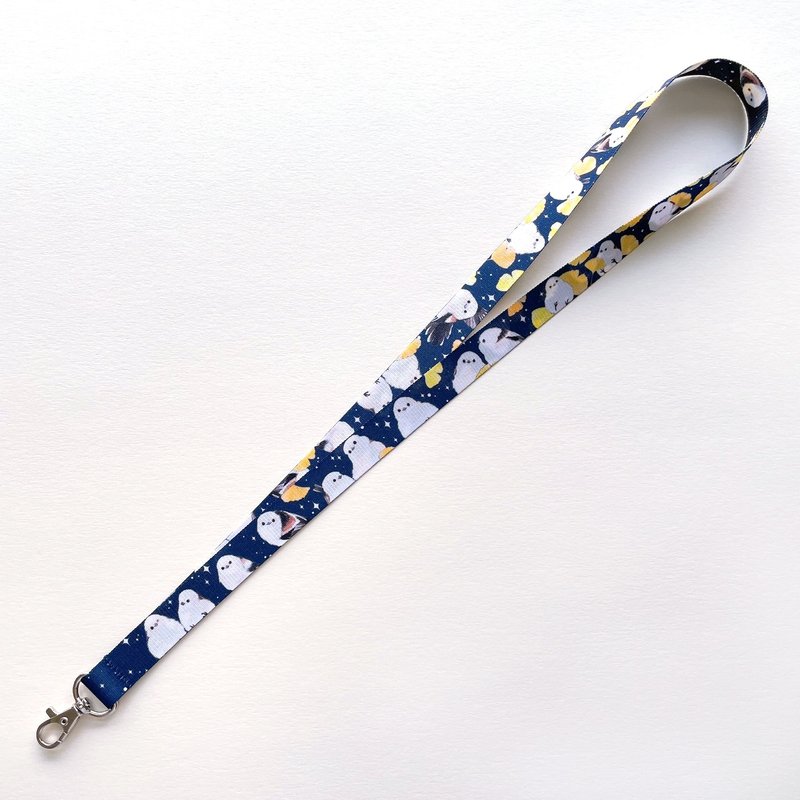 Rolia's handmade long tail tit ginkgo double-sided two-color ID belt - ID & Badge Holders - Polyester 