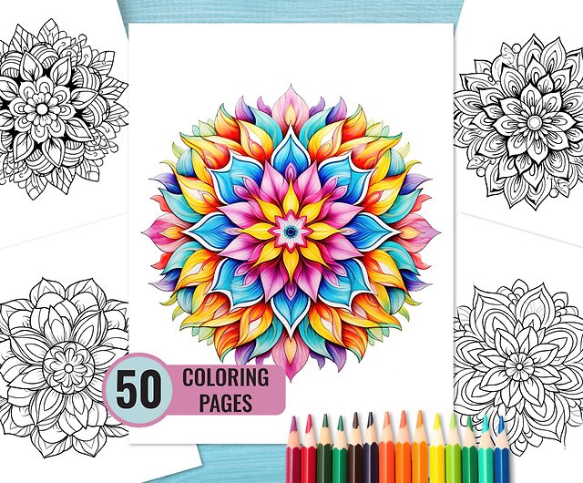 50 Relaxing Mandala Coloring Pages Printable Mandala Coloring