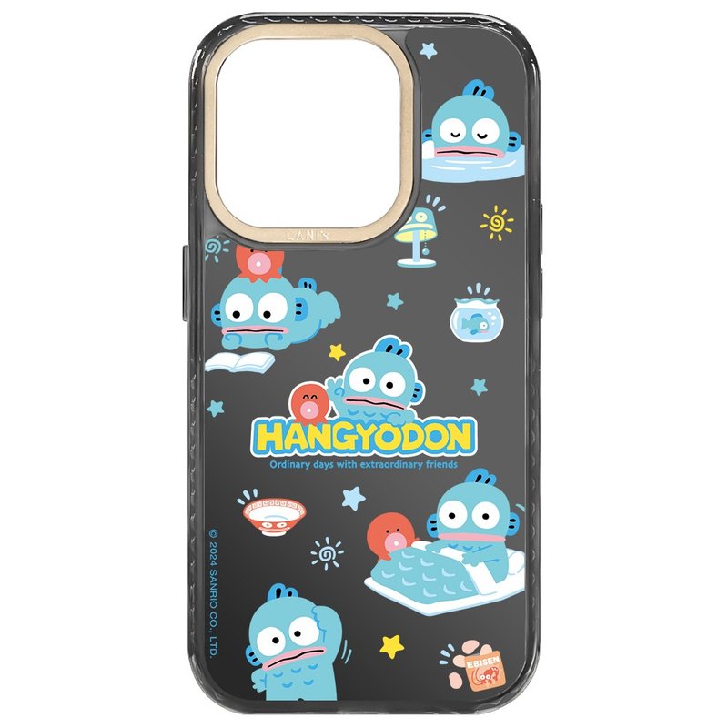 Mermaid Hanton Mirror Hanton’s Day Black Frame iPhone 16 15 14 13 Pro Max - เคส/ซองมือถือ - วัสดุอีโค สีดำ