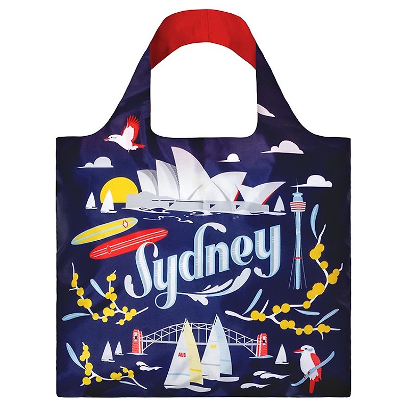 LOQI - Sydney URSY - กระเป๋าแมสเซนเจอร์ - พลาสติก สีน้ำเงิน