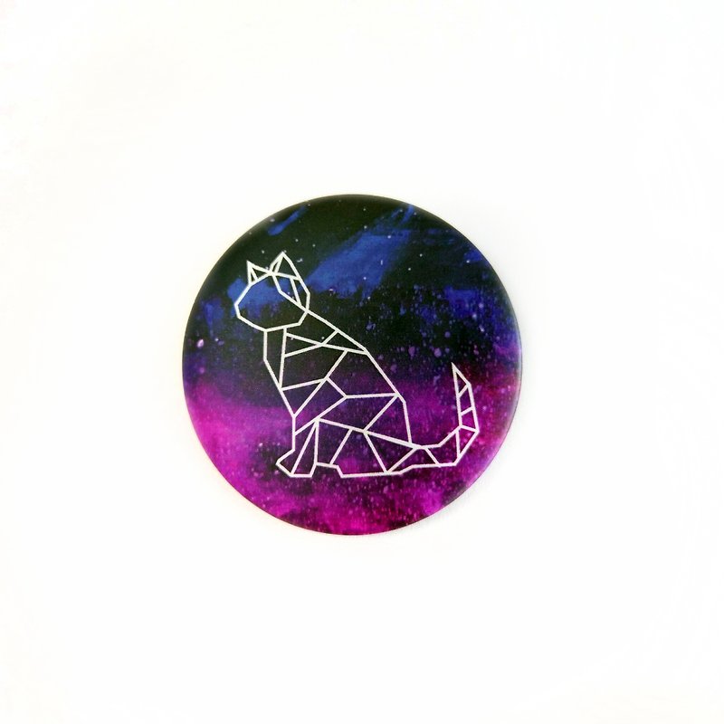 星空貓 胸章 - 胸針 - 塑膠 紫色