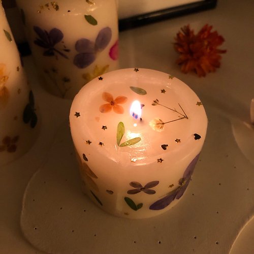 DIY Flower Candle