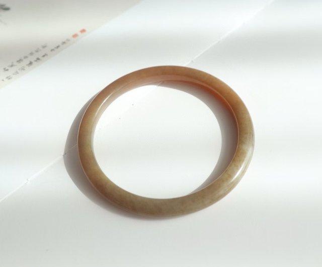 天然糖料和田玉手鐲新疆糖料脂份厚肉質細膩料子油潤糖玉手鐲Sri