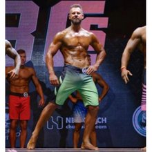 Custom physique shorts, IFBB mens shorts, posing bodybuilding