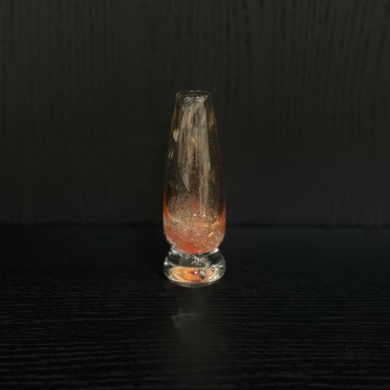 霞粉小瓶玻璃花瓶 - 擺飾/家飾品 - 玻璃 