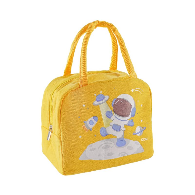 【KOM】Exclusive New Style-Dream Series-Children’s Lunch Insulated Meal Bag-Astronaut - Lunch Boxes - Waterproof Material Yellow