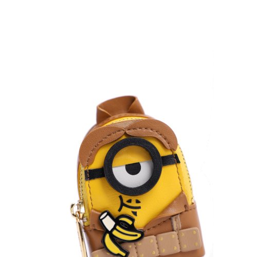 Minions Denim with Leather Backpack - Shop FION Messenger Bags & Sling Bags  - Pinkoi