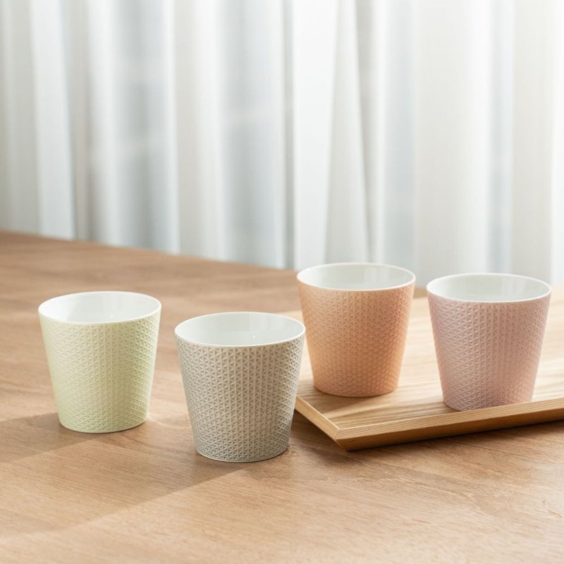 【入厝禮物】Mint系列 霧面粉彩麻葉杯/金照堂 - 其他杯子 - 瓷 多色