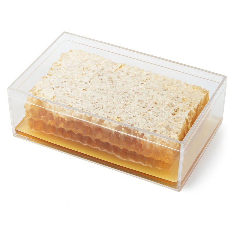 雪花黃金蜂巢生蜂蜜 - 蜂蜜/黑糖 - 其他材質 橘色