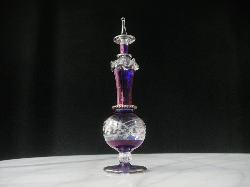 【老時光 OLD-TIME】早期二手中東玻璃香水瓶 - 擺飾/家飾品 - 其他材質 