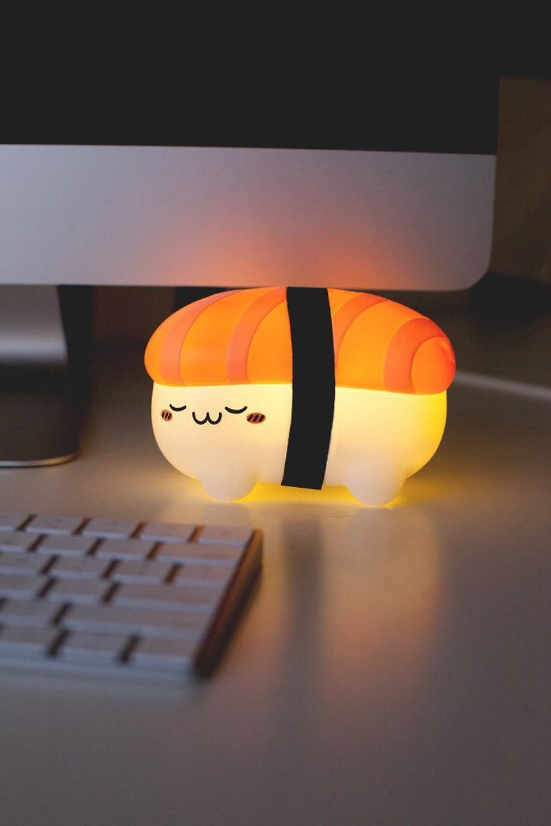 SUKI 鮭魚壽司小夜燈 - 燈具/燈飾 - 塑膠 橘色