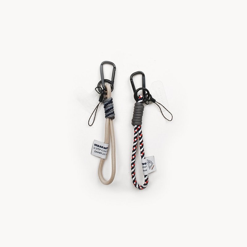 Hong Kong brand Urban Outdoor series short multi-purpose mobile phone lanyard keychain pendant with clip - อุปกรณ์เสริมอื่น ๆ - เส้นใยสังเคราะห์ หลากหลายสี