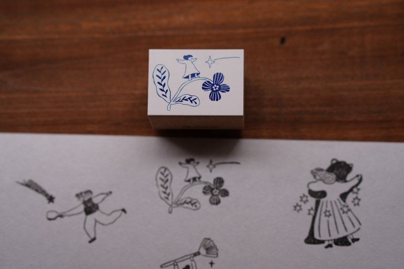 Flower Walk Stamp Ivy Snow - ตราปั๊ม/สแตมป์/หมึก - ไม้ 