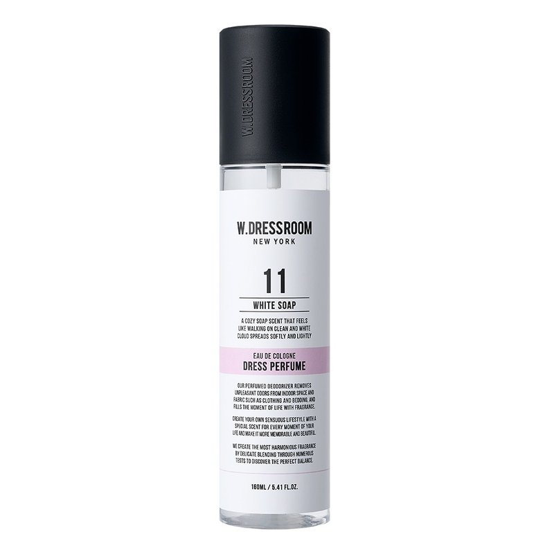 【W.DRESSROOM】衣物香氛噴霧-No.11 白色香皂 80ml/160ml - 香氛/精油/擴香 - 濃縮/萃取物 