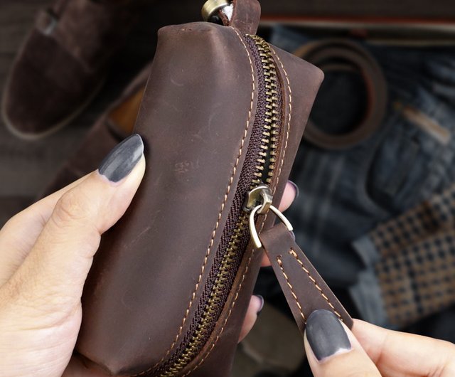 Coin purse with key hook - with pony