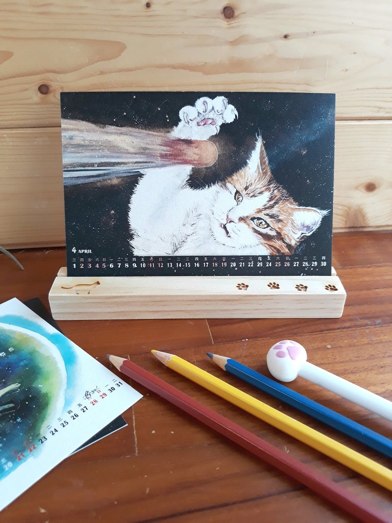 2020 Desk Calendar / Cat 12 Constellation / Postcard / Red Universe - Pre-order - ปฏิทิน - กระดาษ หลากหลายสี