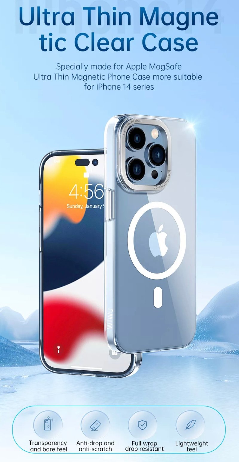 Wiwu 超薄透明保護殼-iPhone 14系列 - 手機殼/手機套 - 聚酯纖維 透明