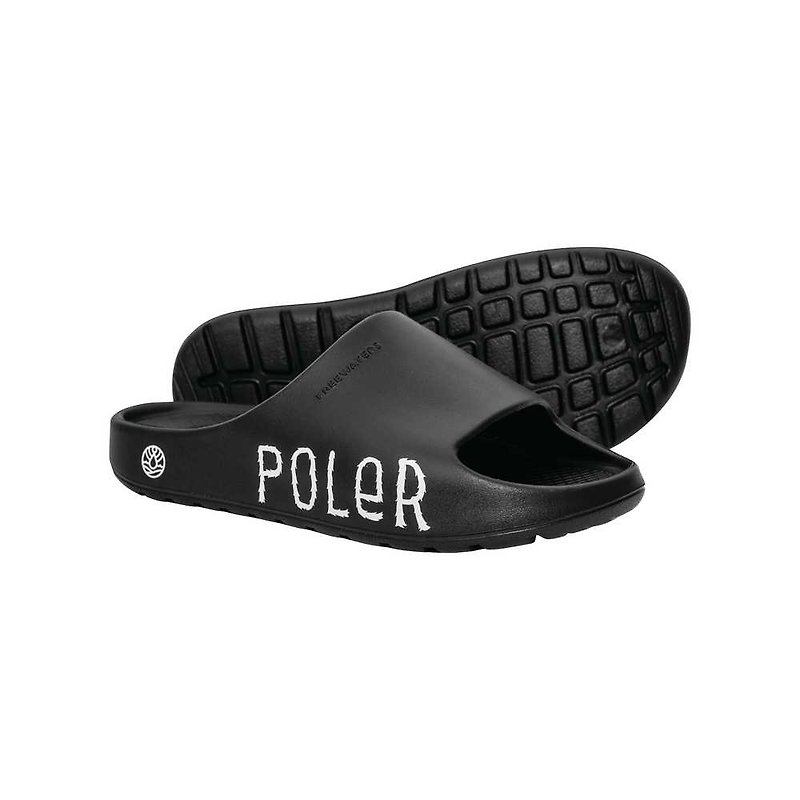 Freewaters X Poler Cloud9 Slide 聯名款防水氣墊涼鞋 男鞋 黑色 - 涼鞋 - 矽膠 黑色