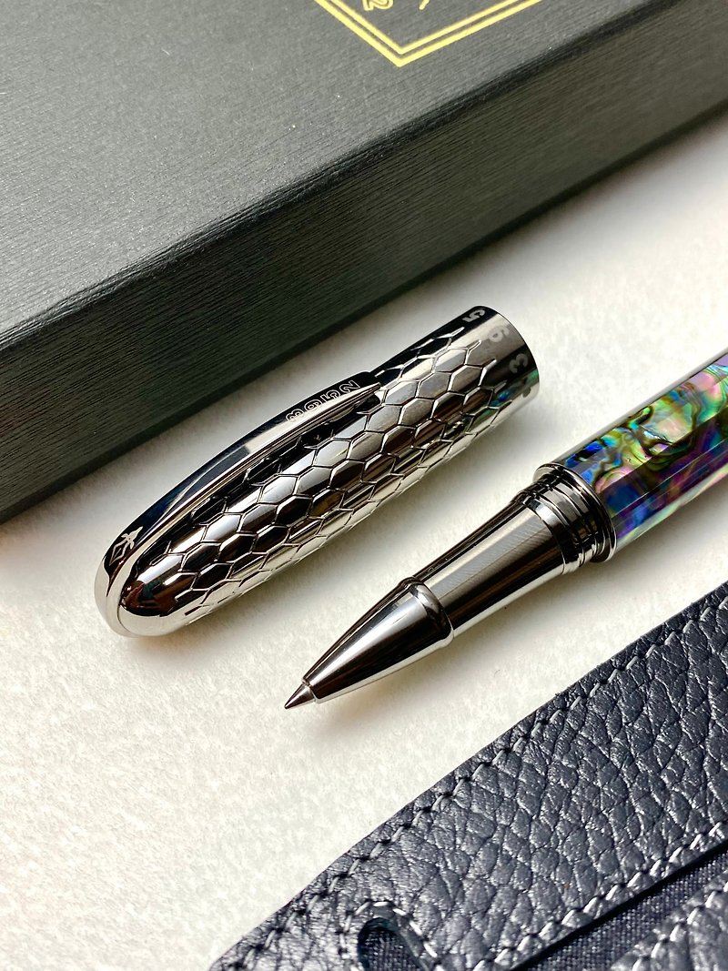 3952 Old Goat-Gamalan carefully selected abalone shell ballpoint pen - Fountain Pens - Other Materials 