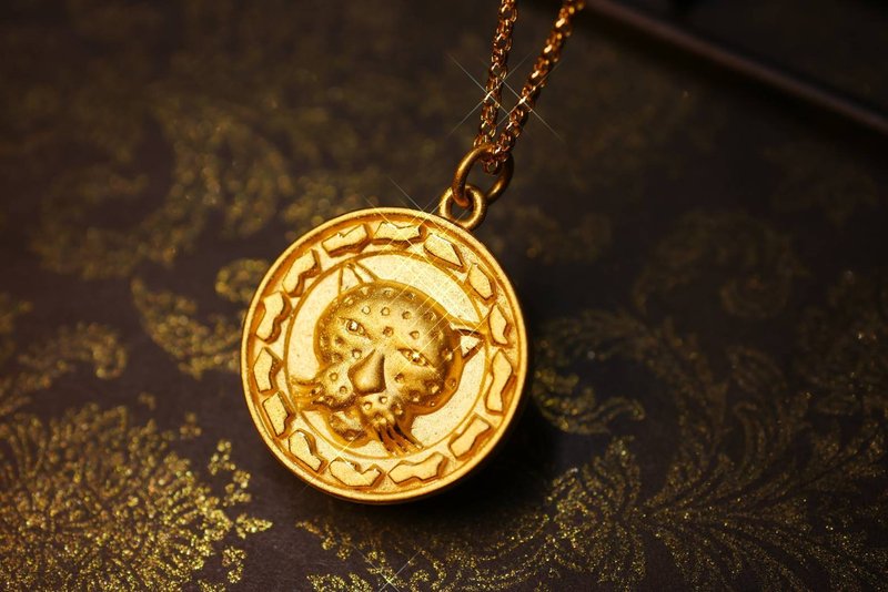 Gold Pendant-Classic Gold Leopard-Gold Pendant-Leopard - Necklaces - 24K Gold Gold