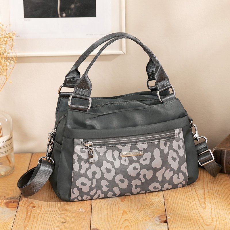 【金安德森】叢林漫遊 休閒2Way斜側包-岩石灰 - 側背包/斜背包 - 聚酯纖維 灰色