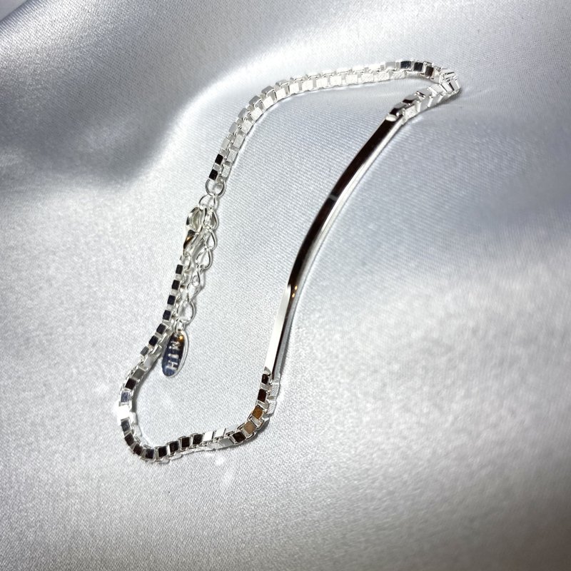 MIH 金工首飾 | shine 發光 純銀手鍊 silver bracelet - 手鍊/手環 - 純銀 銀色
