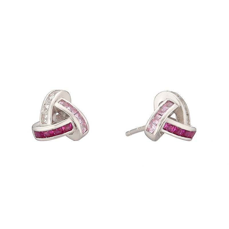 LUCIANO MILANO Get Together - Pink Sterling Silver Earrings - Earrings & Clip-ons - Other Metals Silver