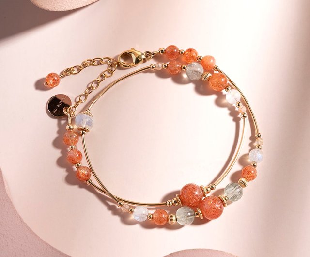 Sunstone Gold Filled high quality Bracelet