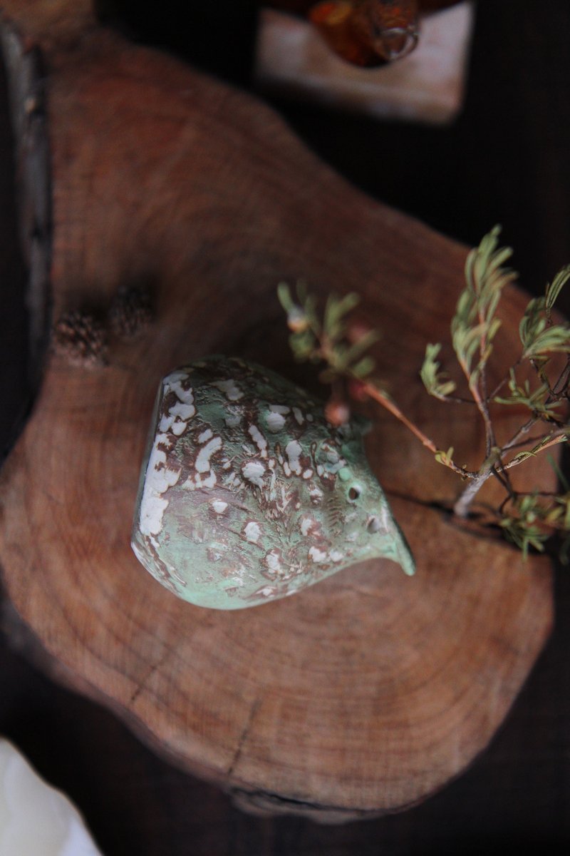 多層次疊色乾燥花器/花瓶 - 花瓶/花器 - 陶 綠色