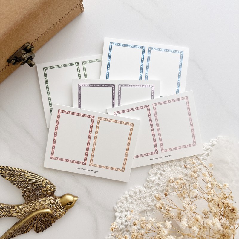 獨特邊框記事本 - memo/便利貼 - 紙 