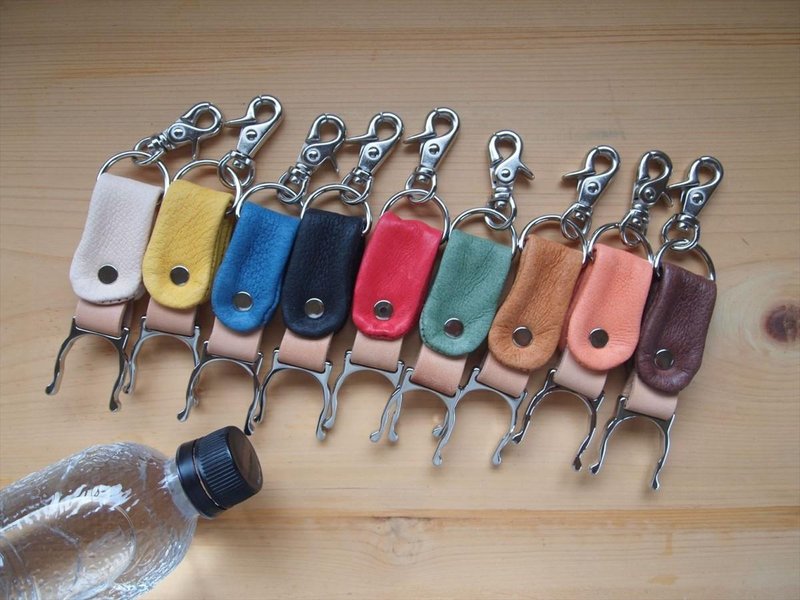 ぶた革＊ペットボトルホルダー＊９色＊レザー - 其他 - 真皮 卡其色