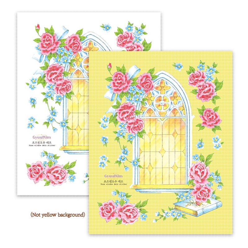 Rose window deco sticker - Stickers - Paper 