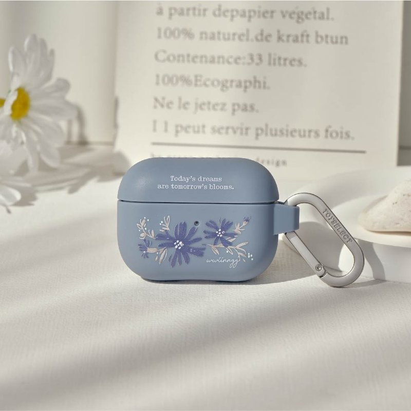 wwiinngg復古暮藍強悍防摔AirPods保護套 - AirPods/耳機保護套 - 塑膠 多色