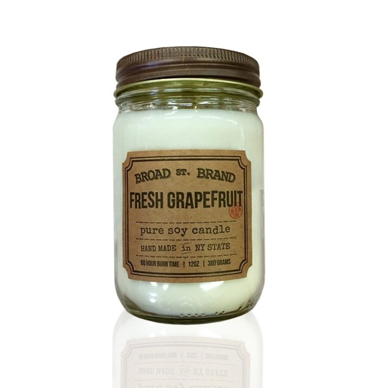 [KOBO] American soybean oil candle-fresh grapefruit (360g / burnable 60hr) - Candles & Candle Holders - Wax 