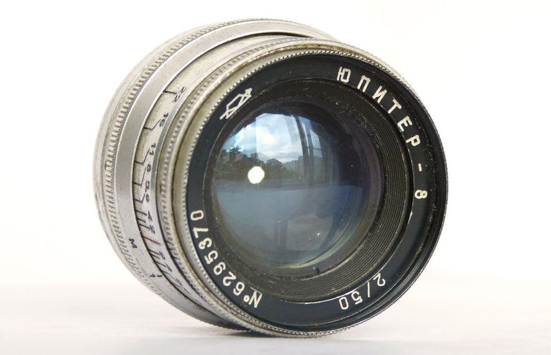 Jupiter-8 2/50 silver lens for rangefinder camera M39 LSM mount USSR KMZ - 相機/拍立得/底片相機 - 其他材質 銀色