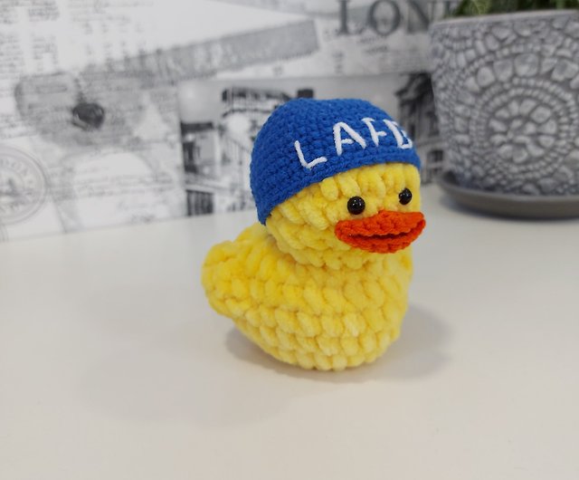 Quackity duck LAFD Beanie Inspired MCYT Duck Crochet Plush Toy
