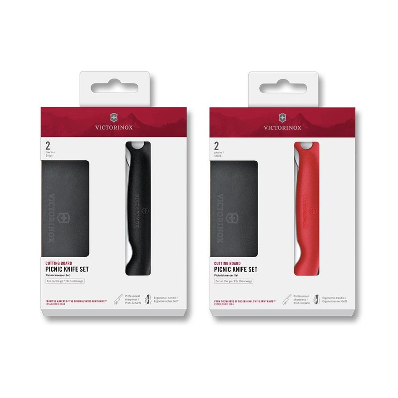VICTORINOX 瑞士維氏 野餐套組 紅/黑 6.7191.FC1/6.7193.F - 廚具 - 其他材質 多色