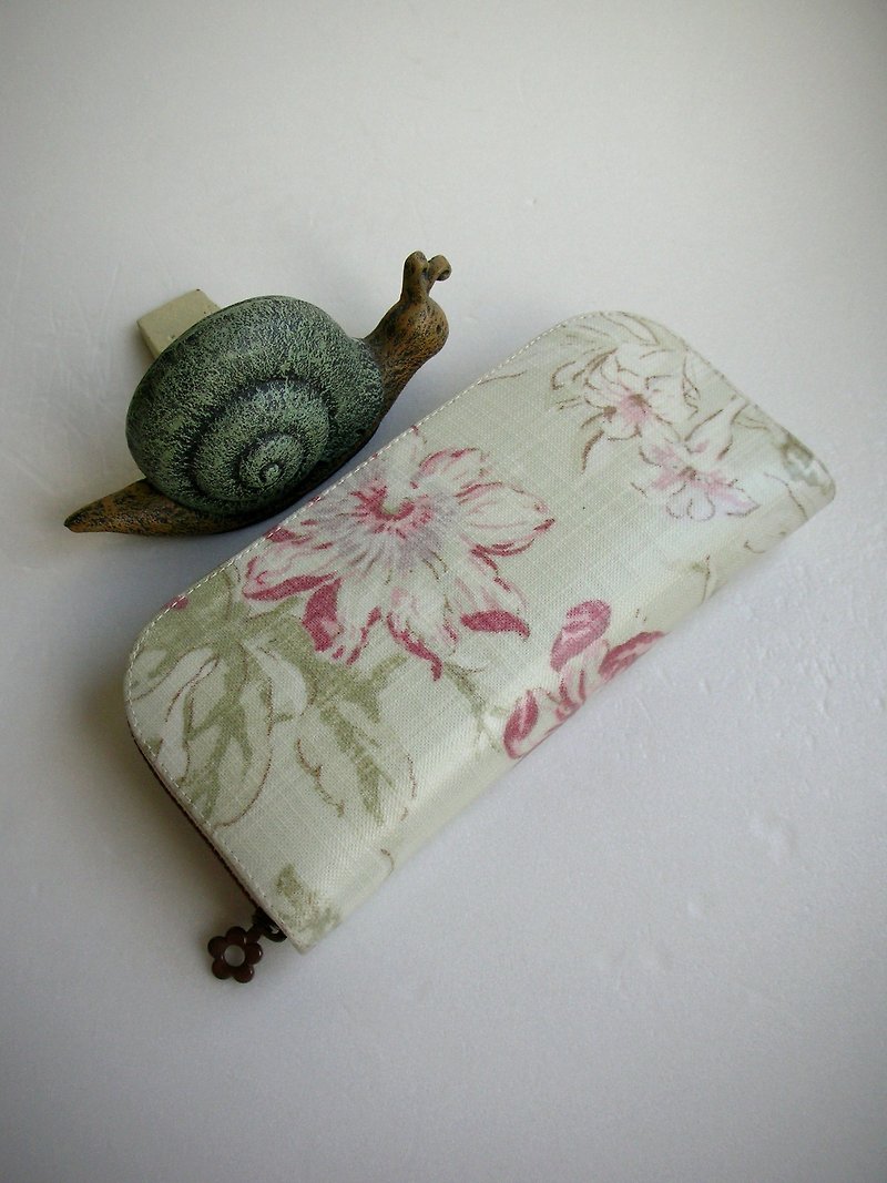 British tarpaulin [Juechen Yahui-original color]-long wallet/wallet/coin purse/ - Wallets - Waterproof Material Pink