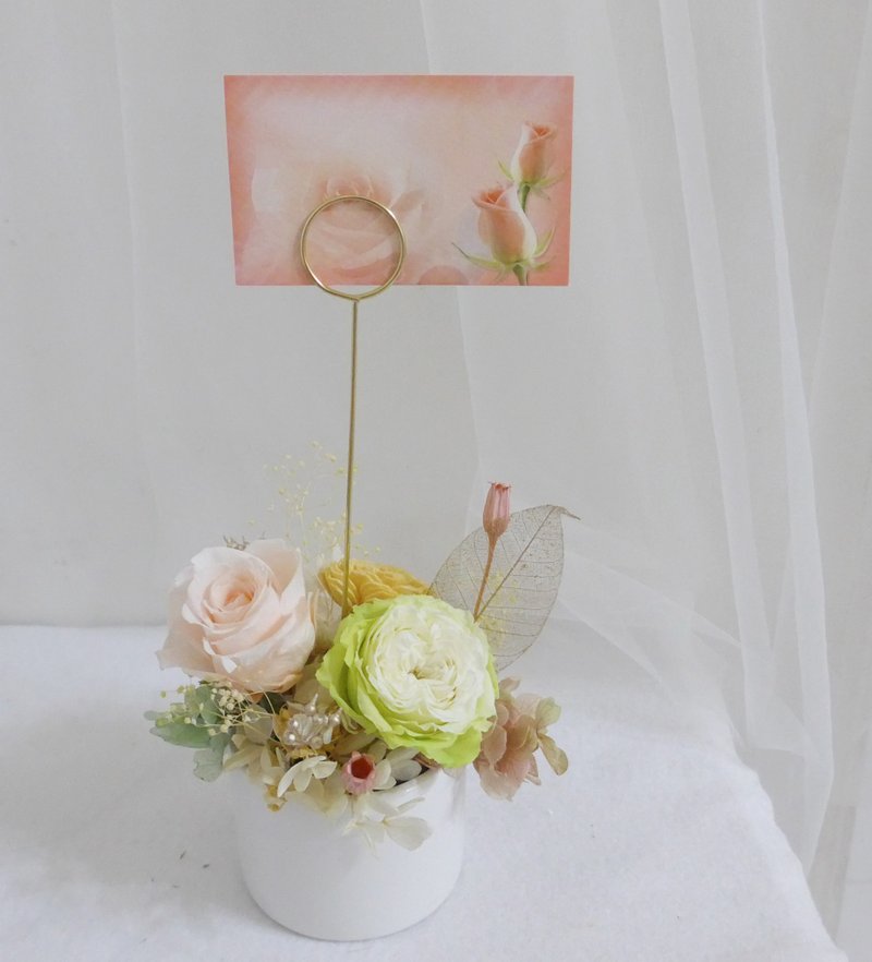 Artistic Opening Flower Arrangement for Desks or Tables | Proposal, Confession, Valentine's Day, Birthday, Mid-Autumn Festival | Customizable Gift for Him/Her - ช่อดอกไม้แห้ง - พืช/ดอกไม้ สีเขียว